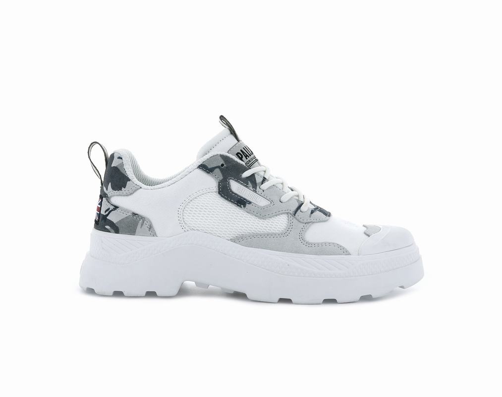 Zapatos Palladium Pallakix 90 Low Camo Bajas Mujer - Blancas/Multicolor ||TSLK-36482||